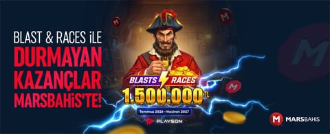 Blasts & Races İle Durmayan Kazançlar Marsbahis'te!